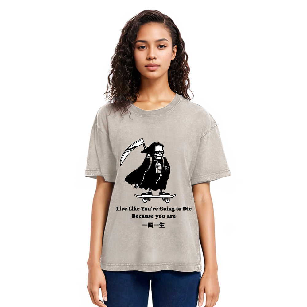 Tokyosol Death Skateboard Washed T-Shirt