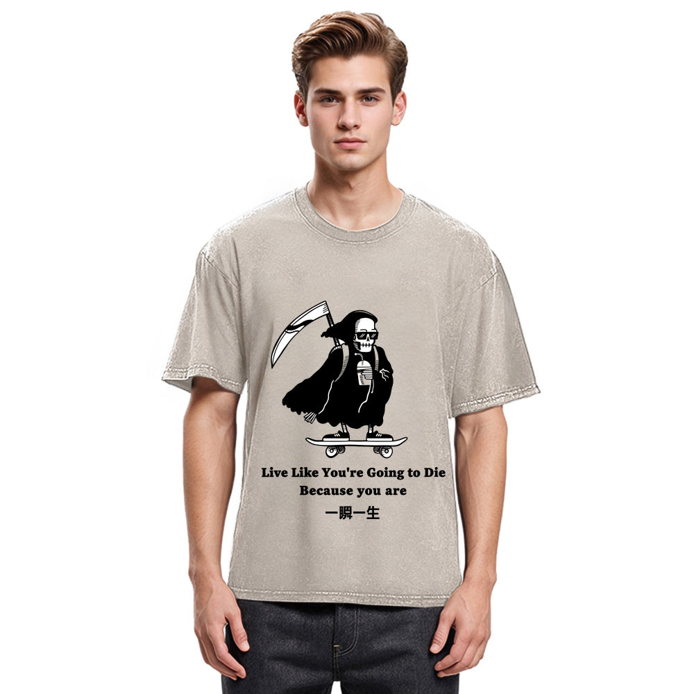 Tokyosol Death Skateboard Washed T-Shirt