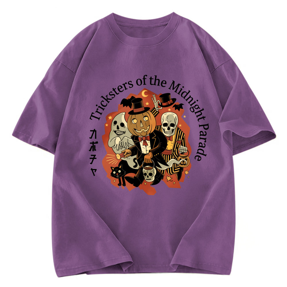Tokyosol Halloween Pumpkin Vintage Washed T-Shirt