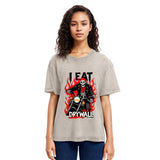 Tokyosol Eat Drywall Funny Meme Washed T-Shirt