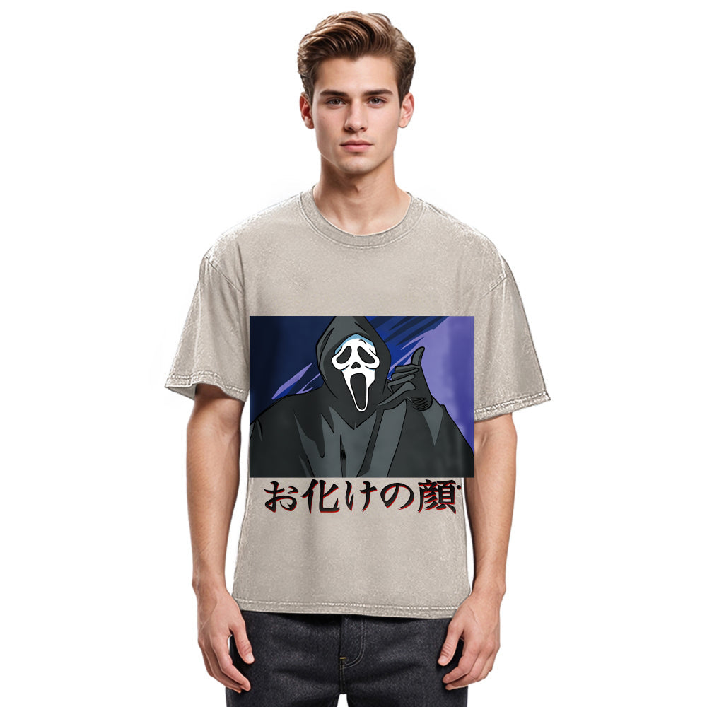 Tokyosol Ghost Face Japanese Washed T-Shirt