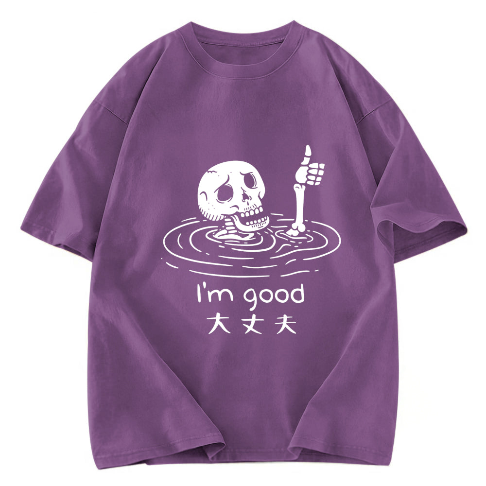 Tokyosol Drowned Skeleton Washed T-Shirt