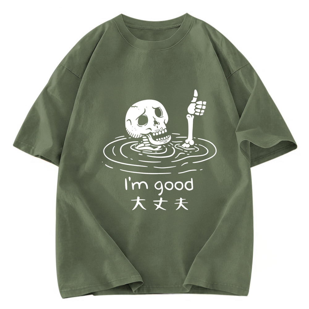 Tokyosol Drowned Skeleton Washed T-Shirt