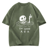 Tokyosol Drowned Skeleton Washed T-Shirt