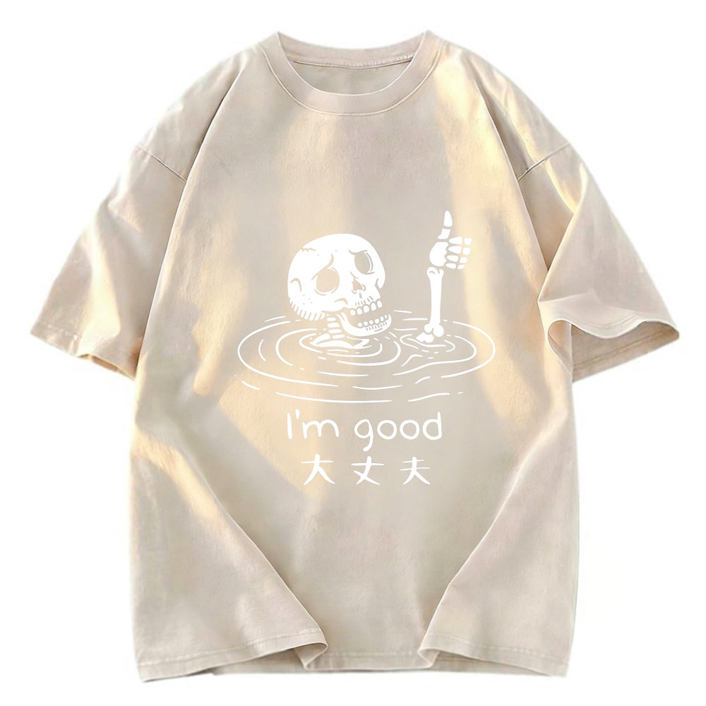 Tokyosol Drowned Skeleton Washed T-Shirt