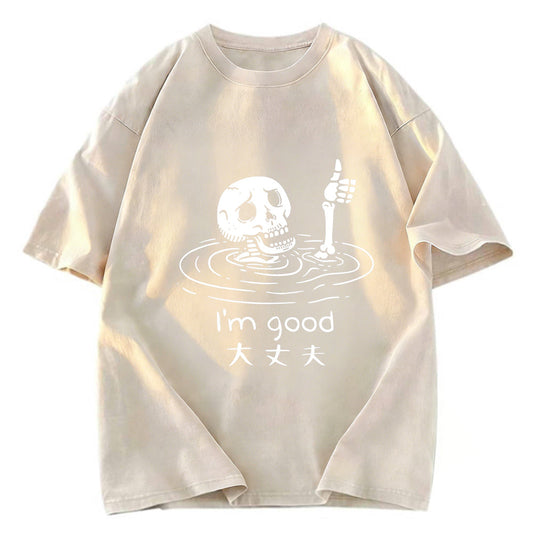 Tokyosol Drowned Skeleton Washed T-Shirt