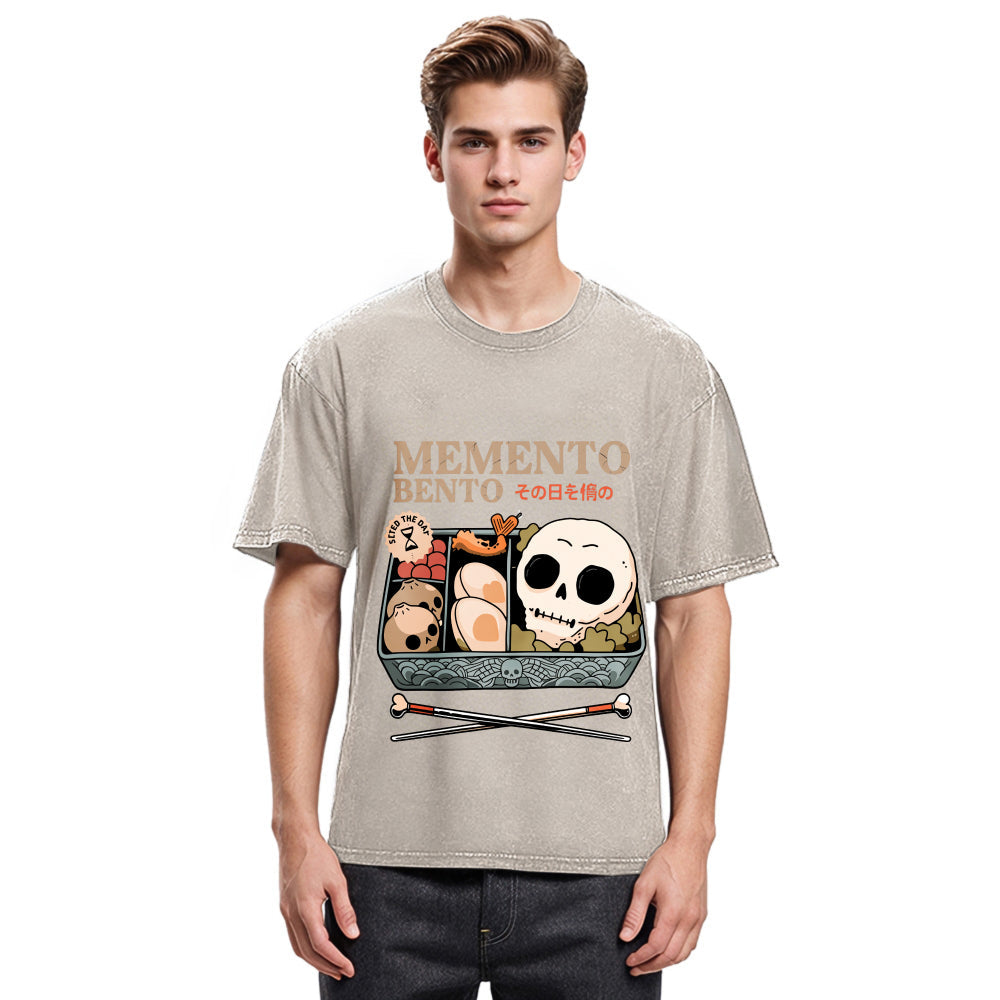 Tokyosol Memento Bento Skull Washed T-Shirt