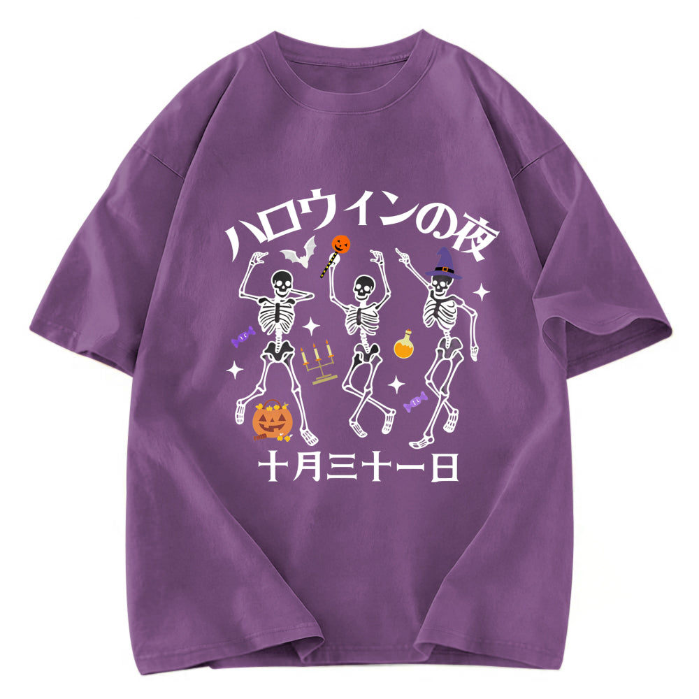 Tokyosol Happy Halloween Japanese Washed T-Shirt