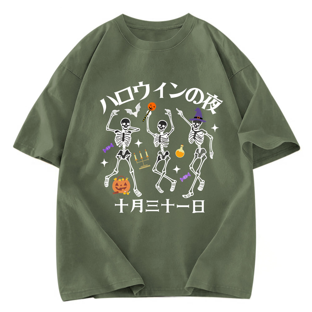 Tokyosol Happy Halloween Japanese Washed T-Shirt
