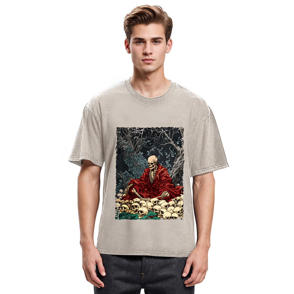 Tokyosol Guardian Of The Skulls Washed T-Shirt