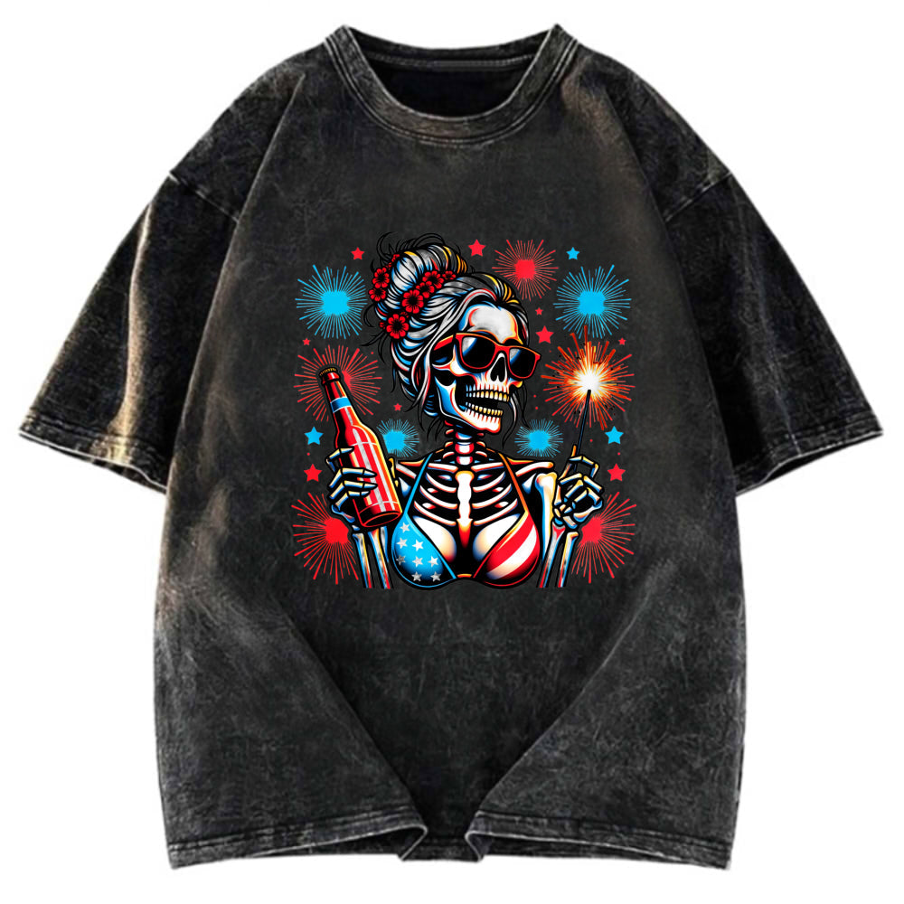 Tokyosol Skeleton Girl Sleeveless Crop Top