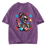Tokyosol Skeleton Girl Sleeveless Crop Top