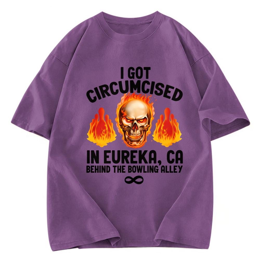 Tokyosol Circumcised Bowling Oddly Funny Meme Washed T-Shirt