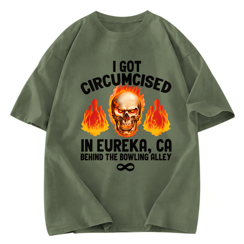 Tokyosol Circumcised Bowling Oddly Funny Meme Washed T-Shirt
