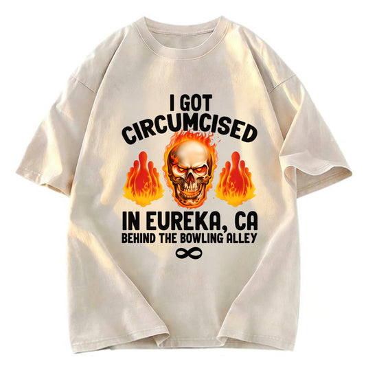 Tokyosol Circumcised Bowling Oddly Funny Meme Washed T-Shirt