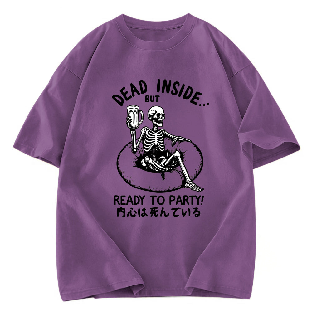 Tokyosol Dead Inside But Ready To Party Washed T-Shirt