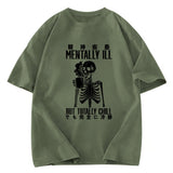 Tokyosol Mentally Ill But Totally Chill Washed T-Shirt