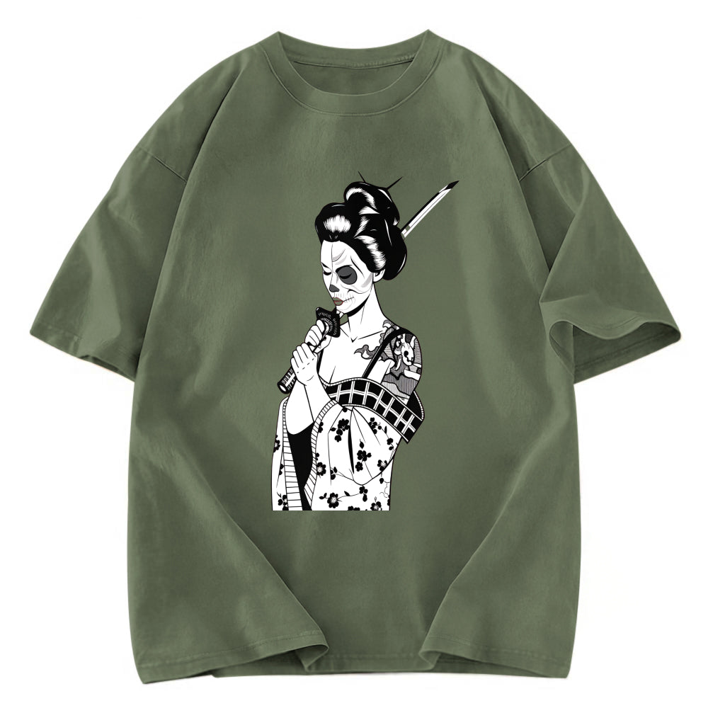 Tokyosol Skull Samurai Geisha Classic T-Shirt