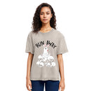 Tokyosol Run Away Bloody Bunny Skeleton Washed T-Shirt