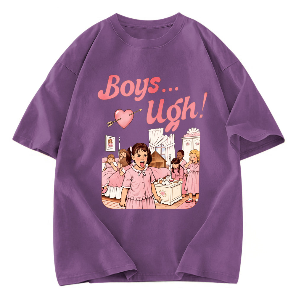 Tokyosol Boys Ugh Funny Valentine Washed T-Shirt