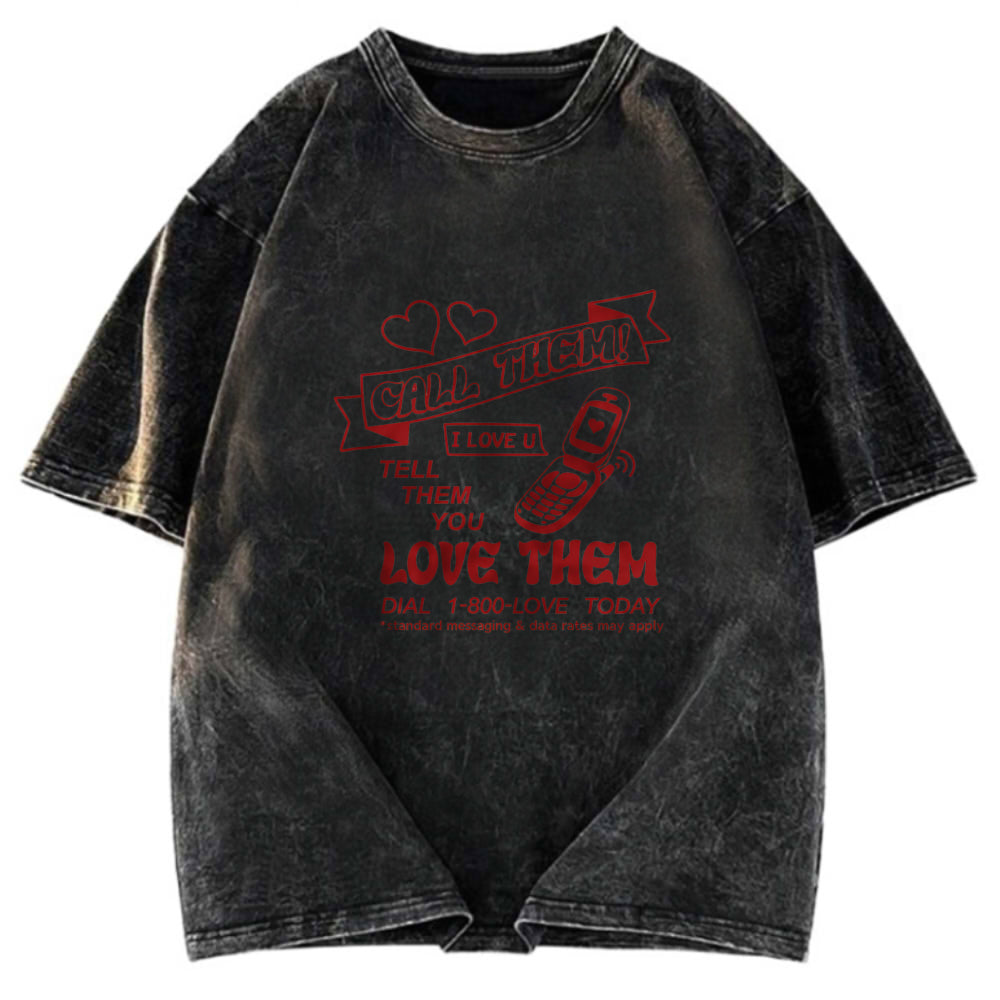 Tokyosol 1-800-LOVE Washed T-Shirt