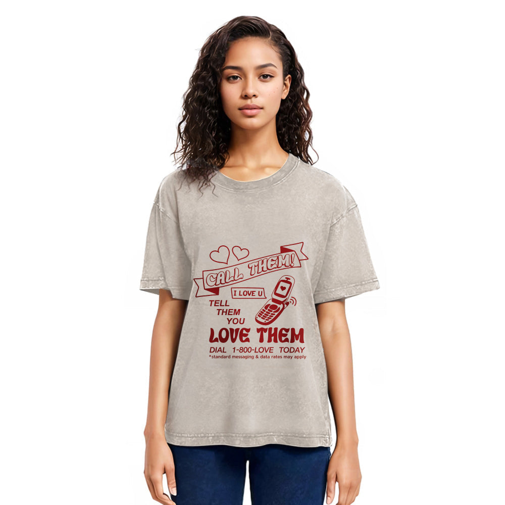 Tokyosol 1-800-LOVE Washed T-Shirt
