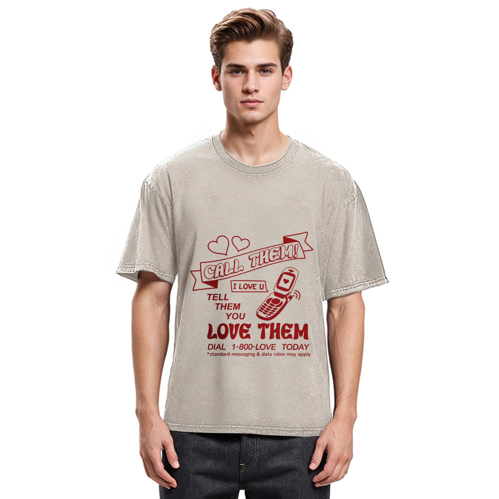 Tokyosol 1-800-LOVE Washed T-Shirt