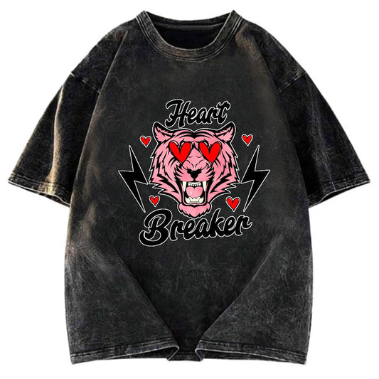 Tokyosol Heart Breaker Valentine Washed T-shirt