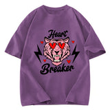 Tokyosol Heart Breaker Valentine Washed T-shirt