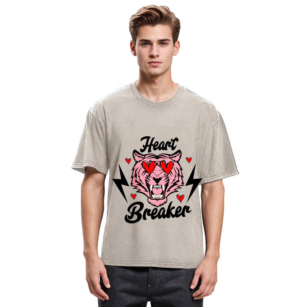Tokyosol Heart Breaker Valentine Washed T-shirt