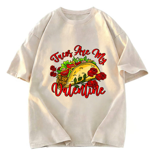 Tokyosol Tacos Are My Valentine Washed T-shirt