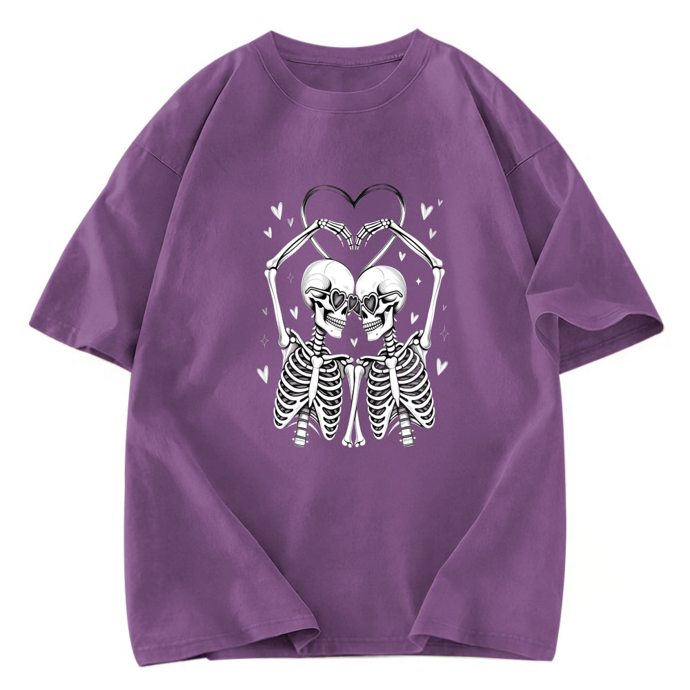 Tokyosol Skeleton Valentine Washed T-Shirt