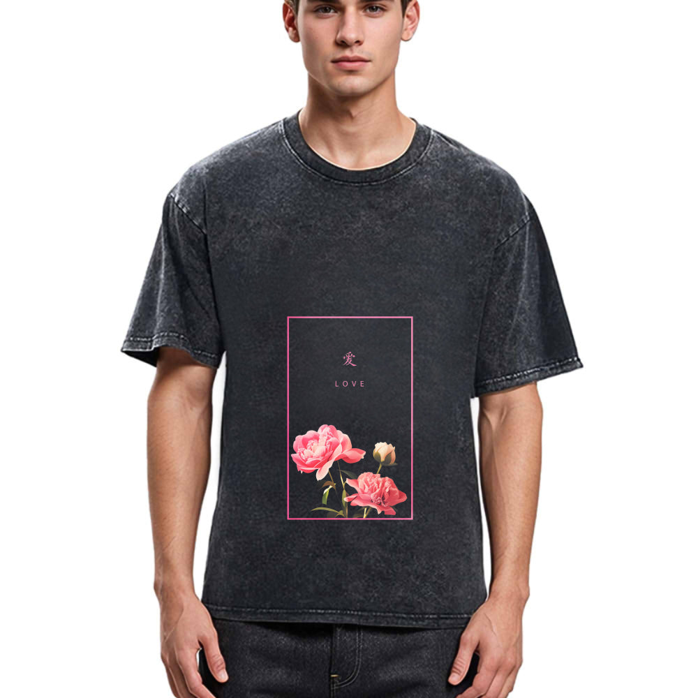 Tokyosol Blooming Love Washed T-Shirt