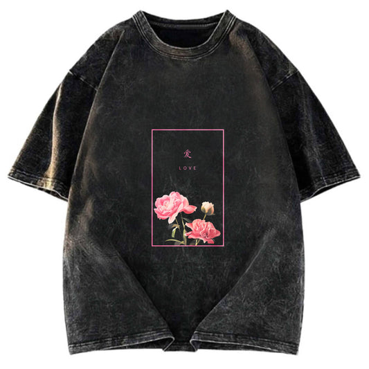 Tokyosol Blooming Love Washed T-Shirt