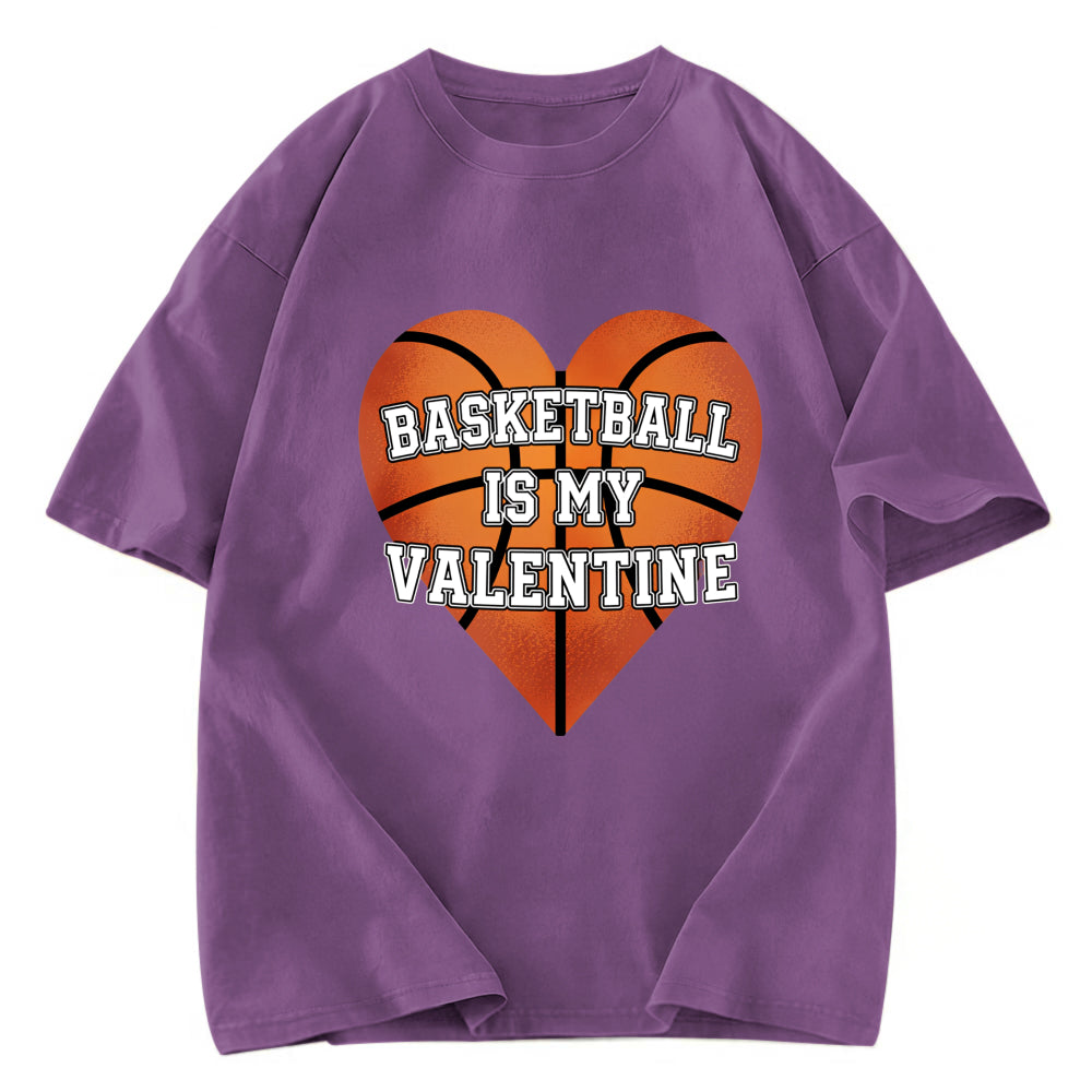 Tokyosol Heart Basketball Valentine Washed T-shirt