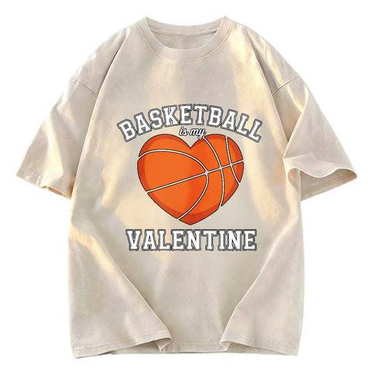 Tokyosol Basketball Is My Valentine Washed T-shirt