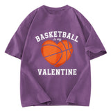 Tokyosol Basketball Is My Valentine Washed T-shirt